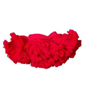 First Impressions Red Baby Girl 3-6months Fluffy Layered Tulle TuTu Skirt